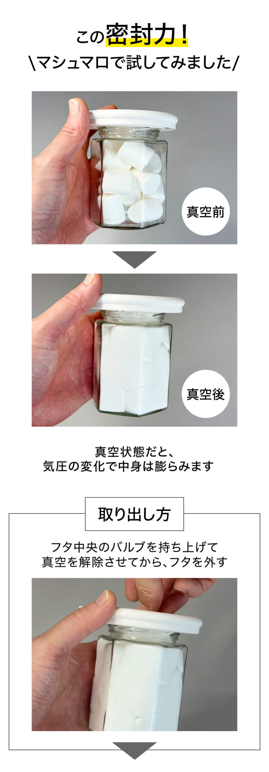 フタ マシュマロ