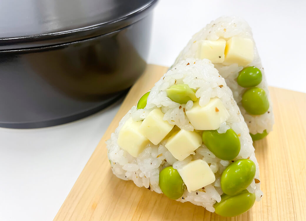 枝豆とチーズの混ぜごはん