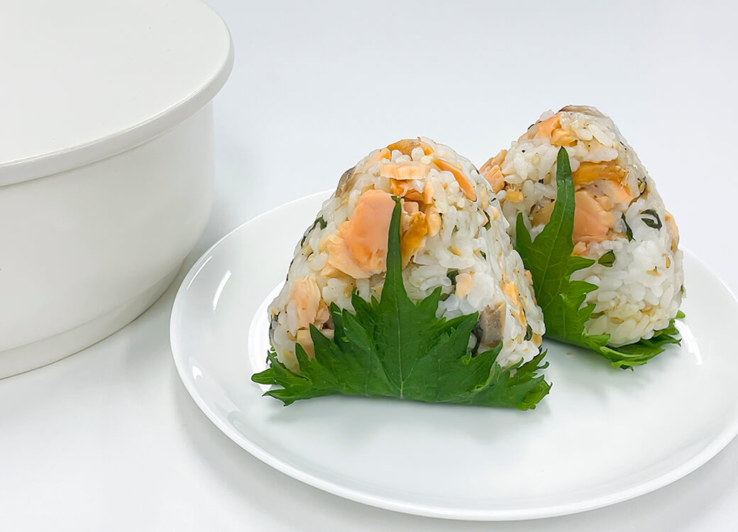 鮭と大葉の混ぜごはん